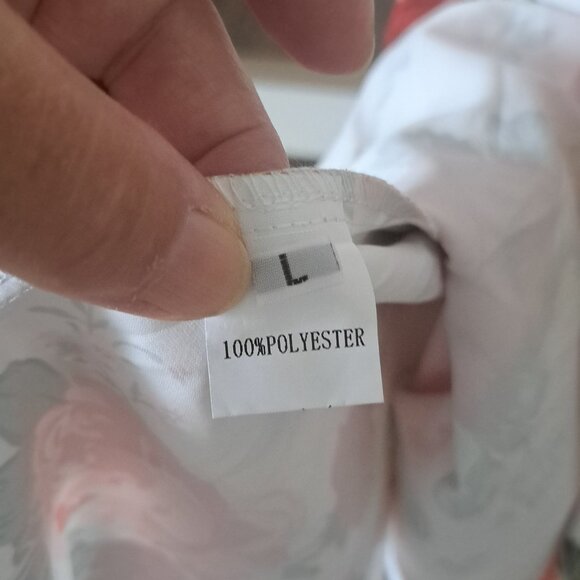 AGYMNX Floral Strap a-line sundress cami midi tie up front lace up back L NWT - Picture 11 of 11